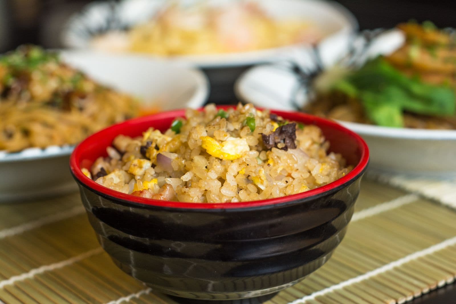 Fried rice served in a bowl